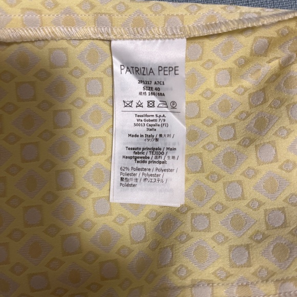 🇮🇹 $150 Patrizia Pepe IT40 (XS/S) cropped pants jacquard LIKE NEW - Picture 6 of 8